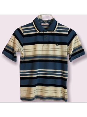 Viero Richi Boys Striped Collared Shirt Size 12